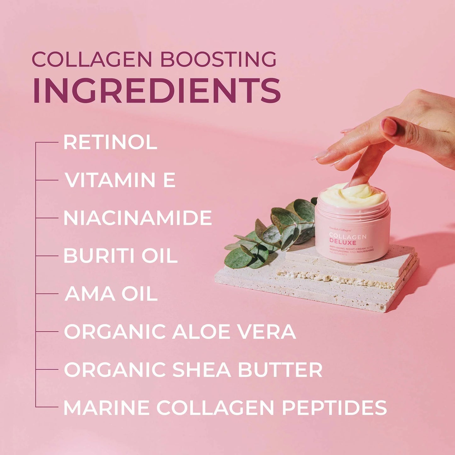 Swedish Collagen Deluxe Retinol Nattkrem 50ml